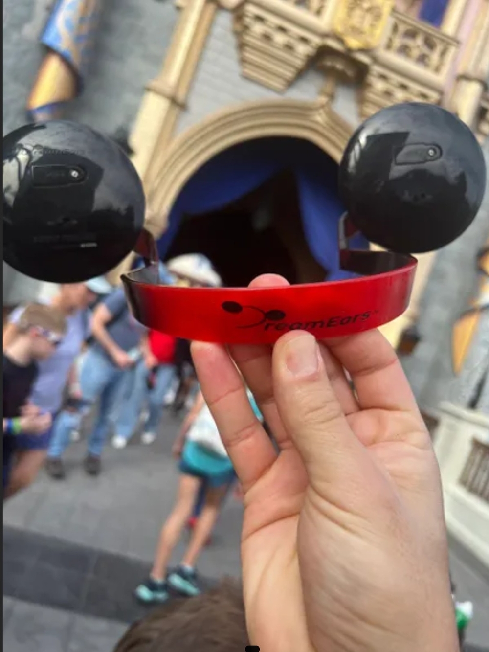DreamEars Kids Headband Hat in Red and Black
